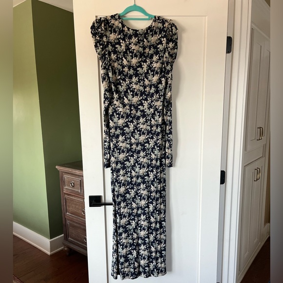 LES RÊVERIES Floral-print Cotton-jersey Midi Dress - Picture 7 of 7